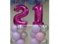 21st Pink Birthday Balloon Value Package