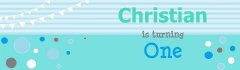 Let's Celebrate Birthday Customized Banner