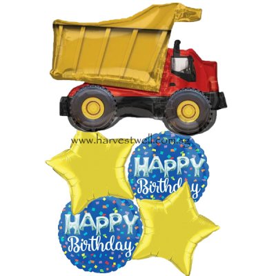 Dump Truck Birthday Balloon Package Singapore