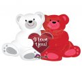 I Love You (Bear) Super Shape Mylar Balloon
