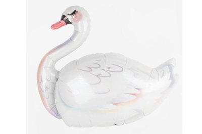 Graceful Swan Supershape Mylar Balloon Singapore