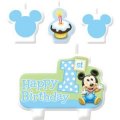 Baby Mickey 1st Birthday Candle Set