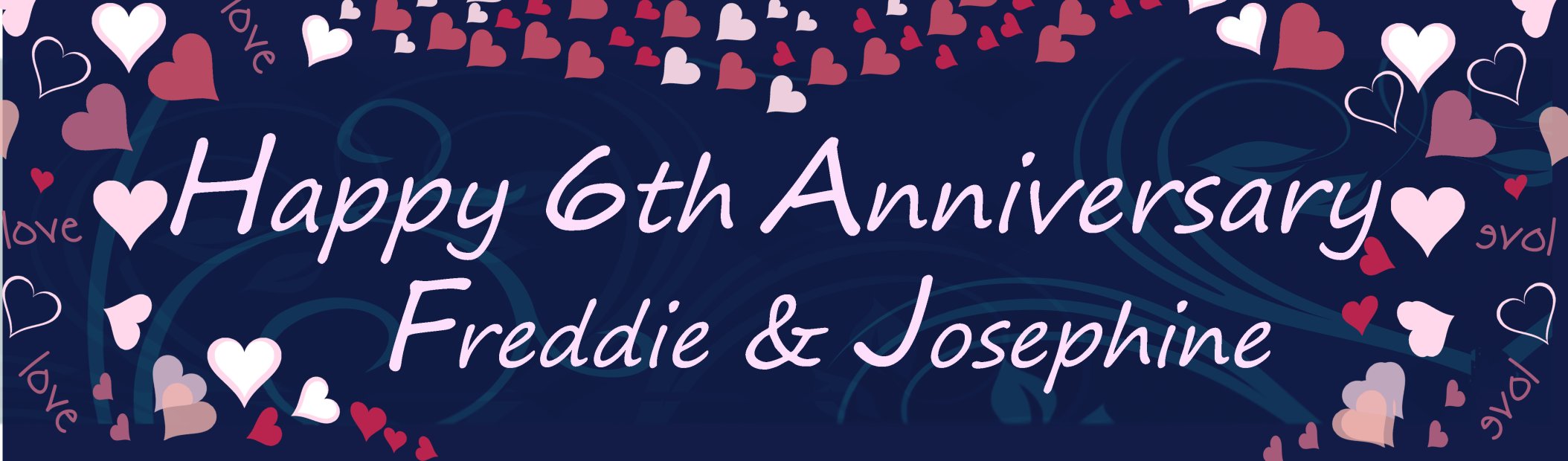 Happy Anniversary Customized Banner Singapore
