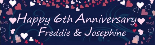 Happy Anniversary Customized Banner