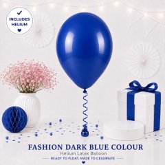Dark Blue Helium Latex Balloon