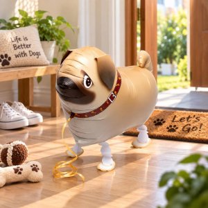Pug Walking Pet Dog Balloon