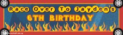 Race on His Birthday Customized Banner
