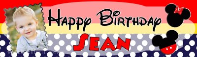 Mickey & Minnie (Photo) Customized Banner Singapore