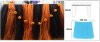 BLACK and Orange Colour TUTU Table Skirt (1 METRE)