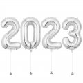 New Year 2023 Megaloon Silver Foil Balloon