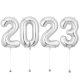 New Year 2023 Megaloon Silver Foil Balloon