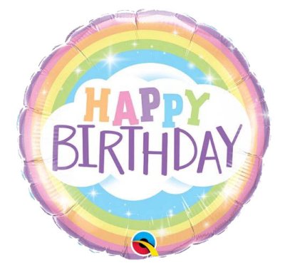 Birthday Rainbow Mylar Balloon Singapore