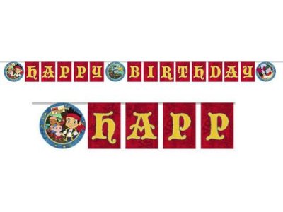 Jake and the Neverland Pirate Birthday Celebration Banner Singapore