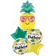 Tropical Pineapple Birthday Balloon Bouquet