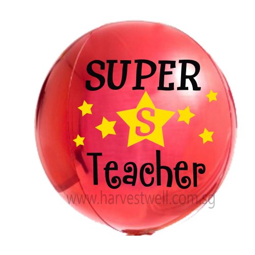 Customised Teacher's Day ORBZ Balloon