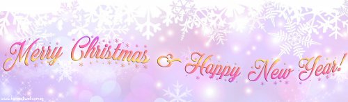 Sparkles Pastel Snowflakes Customized Banner