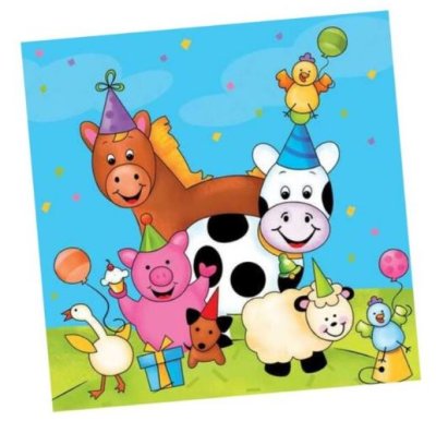 Barnyard Bash Napkins Singapore