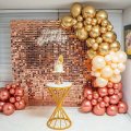 Rose Gold Shimmery Wall with Balloon Garland Singapore