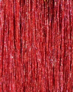 Customised Red Metallic Foil Tinsel