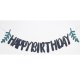Greenery Black Birthday Jointed Banner