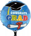 Congrats Grad Party Round Mylar Balloon