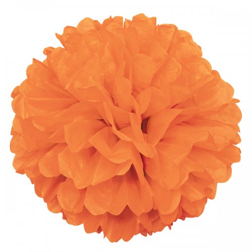 Orange Tissue Paper Pom Pom