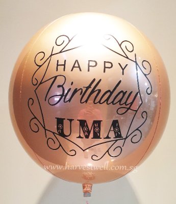 Border HBD Customize ORBZ Balloon Singapore