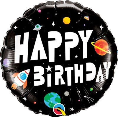 Happy Birthday Astronaut Mylar Balloon Singapore