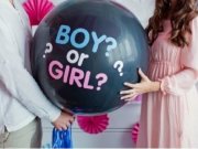 gender reveal balloon