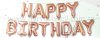 Happy Birthday Rose Gold Mini Letter Balloon Set