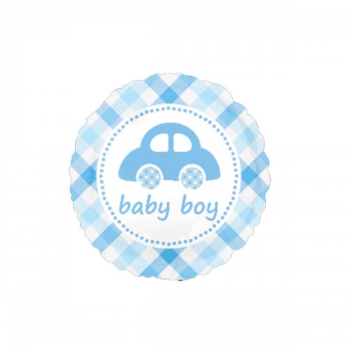 Baby Boy Car Super Shape Mylar Balloon