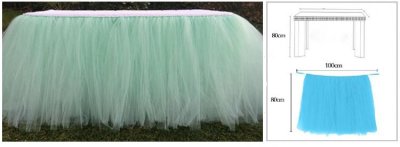 MINT GREEN Colour TUTU Table Skirt (1 METRE) Singapore