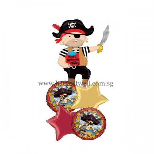 Pirate Happy Birthday Balloon Package