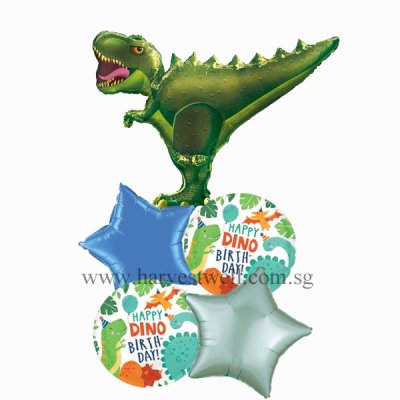 Dinosaur T-Rex Birthday Balloon Package Singapore