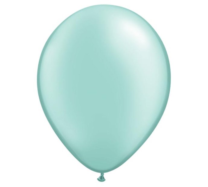 Pearl Aqua Helium Latex Balloon Singapore