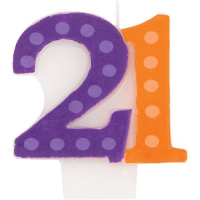 Number 21 Birthday Candle Singapore