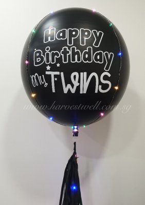 Customize Cute Happy Birthday Orbz Balloon Singapore