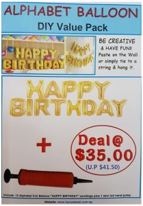 mini alphabet balloon value pack
