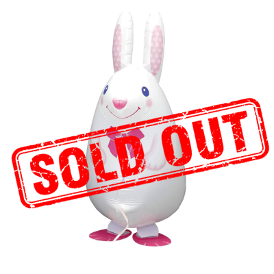 White Rabbit Walking Pet Animal Balloon Singapore