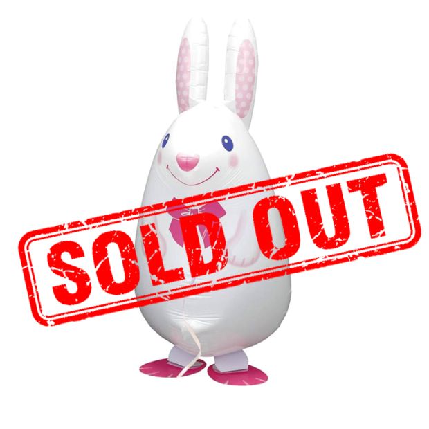 White Rabbit Walking Pet Animal Balloon Singapore