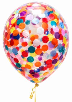Confetti Helium Latex Balloon (Rainbow)