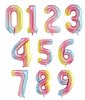 ombre number mega balloons