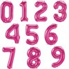 pink number mega balloons