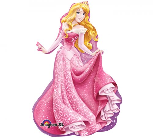 Sleeping Beauty Sparkling Super Shape Mylar Balloon
