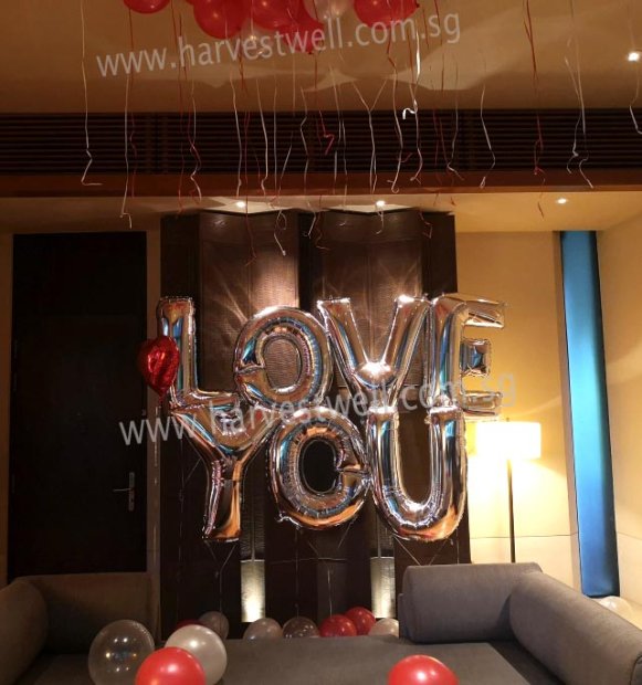 Infinite Love Bedroom Balloon Decoration Package Singapore