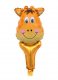 Giraffe Head Handheld Foil Balloon