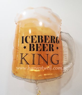 Beer Mug Iceberg King Customised Balloon Singapore