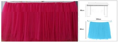 FUSHIA Colour TUTU Table Skirt (1 METRE) Singapore