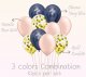 Navy Blue and Pink Helium Balloon Bundle
