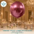 Chrome Velvet Jumbo Round Shape Helium Latex Balloon Singapore